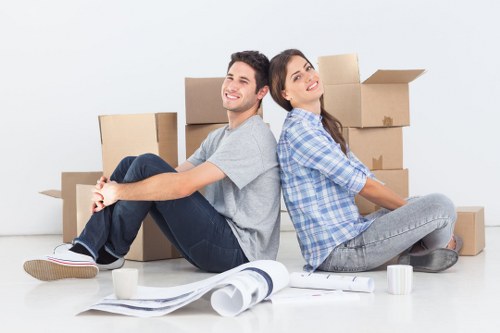 Professional movers carrying household items in Sydenhamhill