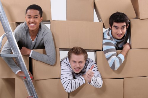 Secure furniture storage unit in Sydenhamhill with wrapped household items