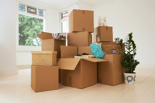 Organized boxes and furniture stored safely for students in Sydenhamhill