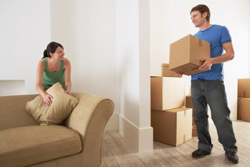 Packed moving boxes prepared for a Sydenhamhill home relocation