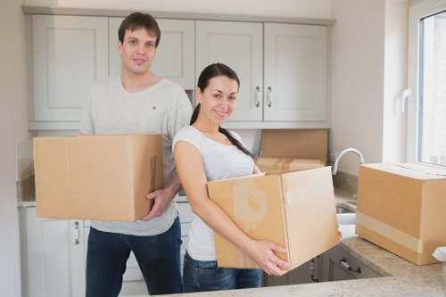 Household furniture being prepared for removals and storage in Sydenhamhill
